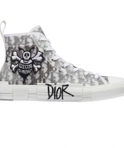 B23 HIGH-TOP SNEAKER WITH DIOR AND SHAWN BEE EMBROIDERY PATCH