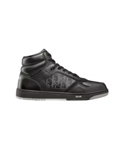 B27 HIGH-TOP SNEAKER BLACK DIOR OBLIQUE GALAXY LEATHER WITH SMOOTH CALFSKIN AND SUEDE - CD121