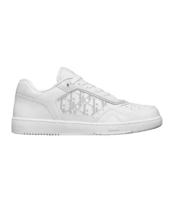 B27 LOW-TOP SNEAKER WHITE SMOOTH CALFSKIN AND DIOR OBLIQUE GALAXY LEATHER - CDO89