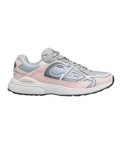 B30 LOW-TOP SNEAKER GRAY MESH AND LIGHT PINK AND GRAY TECHNICAL FABRIC - CD110