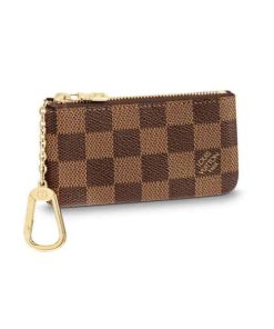 M62650 Louis Vuitton Key Pouch Damier Ebene Coated Canvas In Brown - RRG055