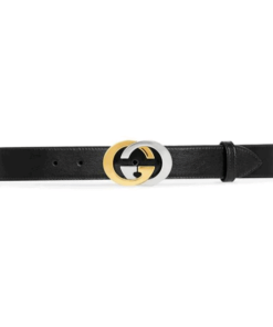 GUCCI BELT WITH INTERLOCKING G BUCKLE - B36