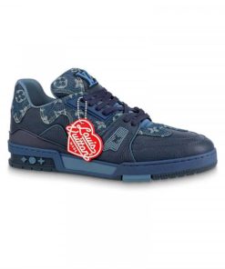 LOUIS VUITTON X NIGO TRAINER SNEAKERS IN BLUE - LSVT129