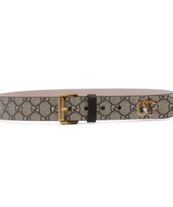 GUCCI TIGER PRINT GG SUPREME BELT - B40