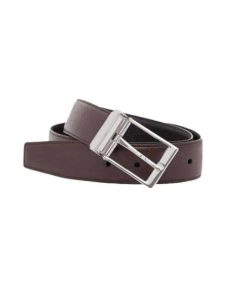 BURBERRY GRAINY REVERSIBLE LEATHER BELT - B30