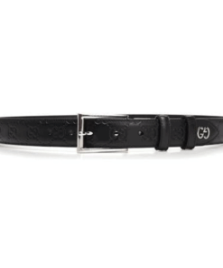 GUCCI SIGNATURE BELT WITH GG DETAIL - B35