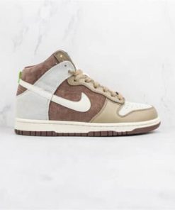 OFF WHITE X NIKE DUNK HIGH LIGHT CHOCOLATE - NK65