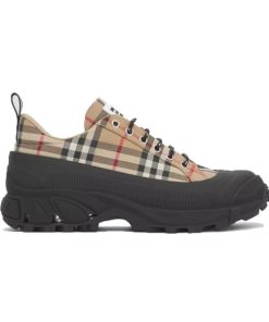 BURBERRY VINTAGE CHECK COTTON ARTHUR SNEAKERS - BBR100