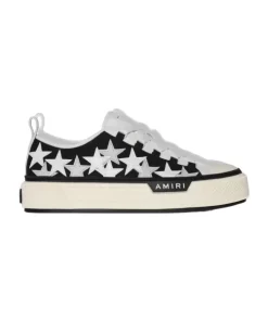 AMIRI STAR-PATCH LOW-TOP SNEAKERS - AM010