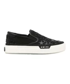 AMIRI STAR-PATCH SLIP-ON SNEAKERS - AM012