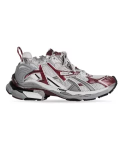 BALENCIAGA RUNNER SNEAKER IN BURGUNDY - BB132