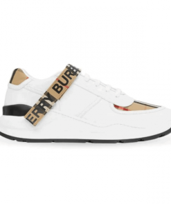 BURBERRY LOGO STRAP SNEAKERS - BBR55