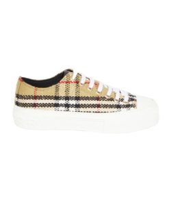 BURBERRY VINTAGE CHECK COTTON SNEAKERS - BBR121