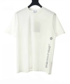 Burberry White Carrick Coordinate T-Shirt - BBRS09