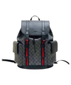 GUCCI CANVAS GG BACKPACK IN BLACK FOR MEN – GBC28