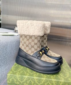 Gucci Horsebit chevron-quilted boots - GC202