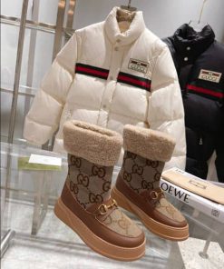 Gucci Horsebit chevron-quilted boots - GC207