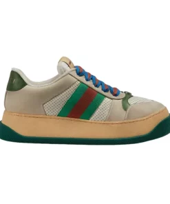 Gucci Men's Screener Trainers With Web Sneakers – GC233