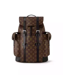 LOUIS VUITTON CHRISTOPHER PM MONOGRAM MACASSAR CANVAS - LBV390