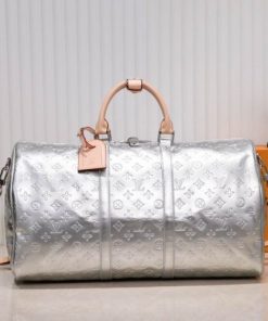 LOUIS VUITTON KEEPALL BANDOULIERE 50 SILVER