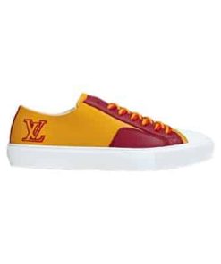 Louis Vuitton Tattoo Sneakers Yellow Grained Calf Leather - LSVT112