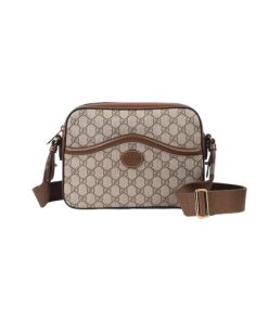 MESSENGER BAG WITH INTERLOCKING G - GBC066