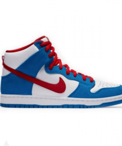 NIKE SB ZOOM DUNK HIGH PRO ISO - LIGHT PHOTO BLUE/UNIVERSITY RED - NK25