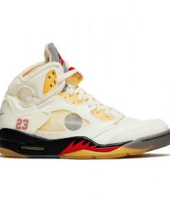 OFF-WHITE X AIR JORDAN 5 SP 'SAIL' - NK13