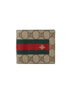 GUCCI WEB GG SUPREME WALLET