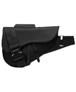 SADDLE BAG BLACK GRAINED CALFSKIN