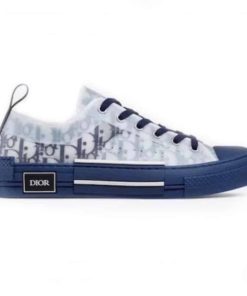 DIOR B23 LOW-TOP SNEAKER IN BLUE DIOR OBLIQUE – CD84