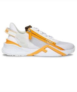 FENDI CHUNKY LACE-UP TRAINERS YELLOW - FD20