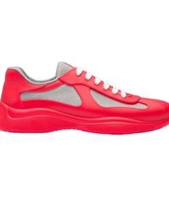 PRADA AMERICA'S CUP SOFT RUBBER AND BIKE FABRIC SNEAKERS - PRD005