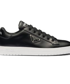 PRADA DOWNTOWN BRUSHED LEATHER SNEAKERS - PRD036