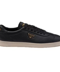 PRADA SUEDE SNEAKERS ALABASTER BLACK - PRD082