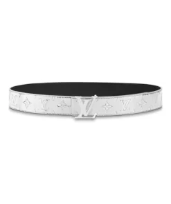 LOUIS VUITTON INITIALS LV MIRROR 40MM REVERSIBLE BELT - B0137