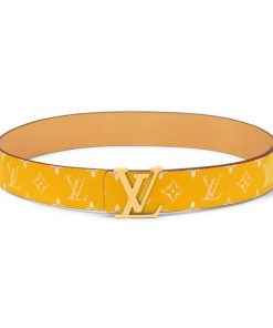 LOUIS VUITTON LV INITIALES 40MM REVERSIBLE BELT YELLOW - B0116