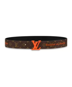 LOUIS VUITTON PYRAMIDE 40MM REVERSIBLE BELT MONOGRAM CANVAS RECTO SIDE - B0135