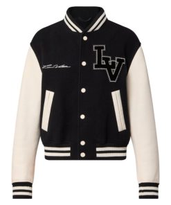 Louis Vuitton Signature Varsity Blouson Black and White - LC004