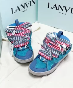 Lanvin Leather Curb Sneakers – LV044