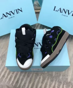 Lanvin Leather Curb Sneakers – LV058