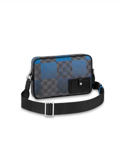 LOUIS VUITTON ALPHA MESSENGER DAMIER GRAPHITE CANVAS N40408