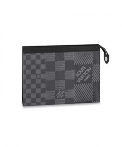 LOUIS VUITTON POCHETTE VOYAGE MM DAMIER GRAPHITE CANVAS N60444